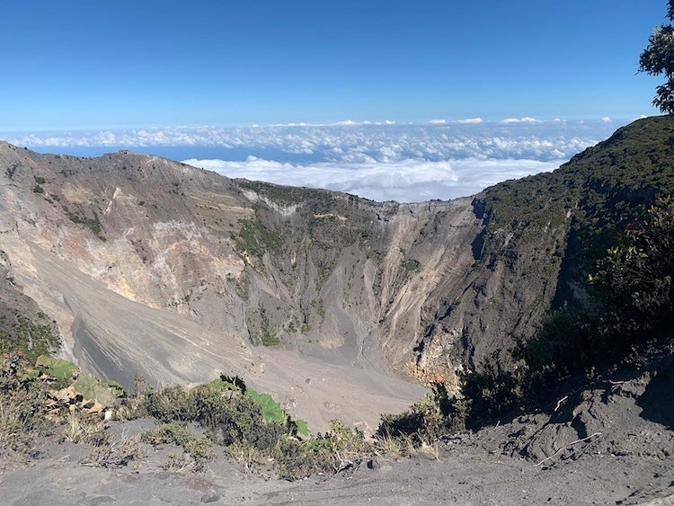 Irazu volcano crater by Adam Leff