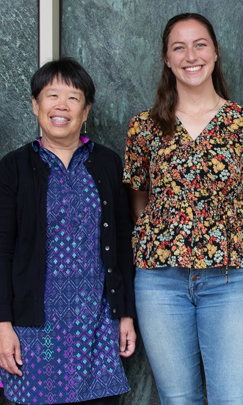 Dr. Marjorie Chan and EEPS graduate student Ellie Moreland