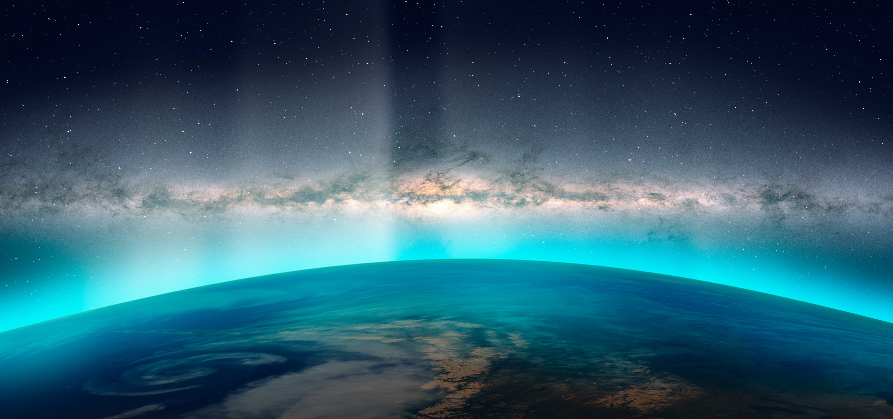 Image of Milkyway over the earth