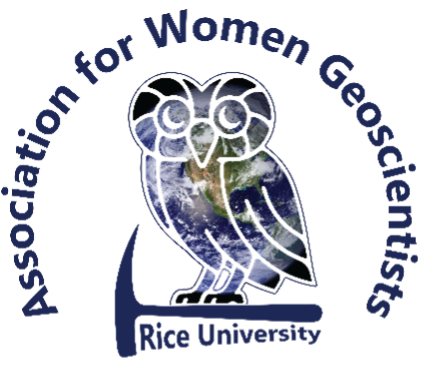EEPS AWG chapter logo of Rice Owl on hammer surrounded by text