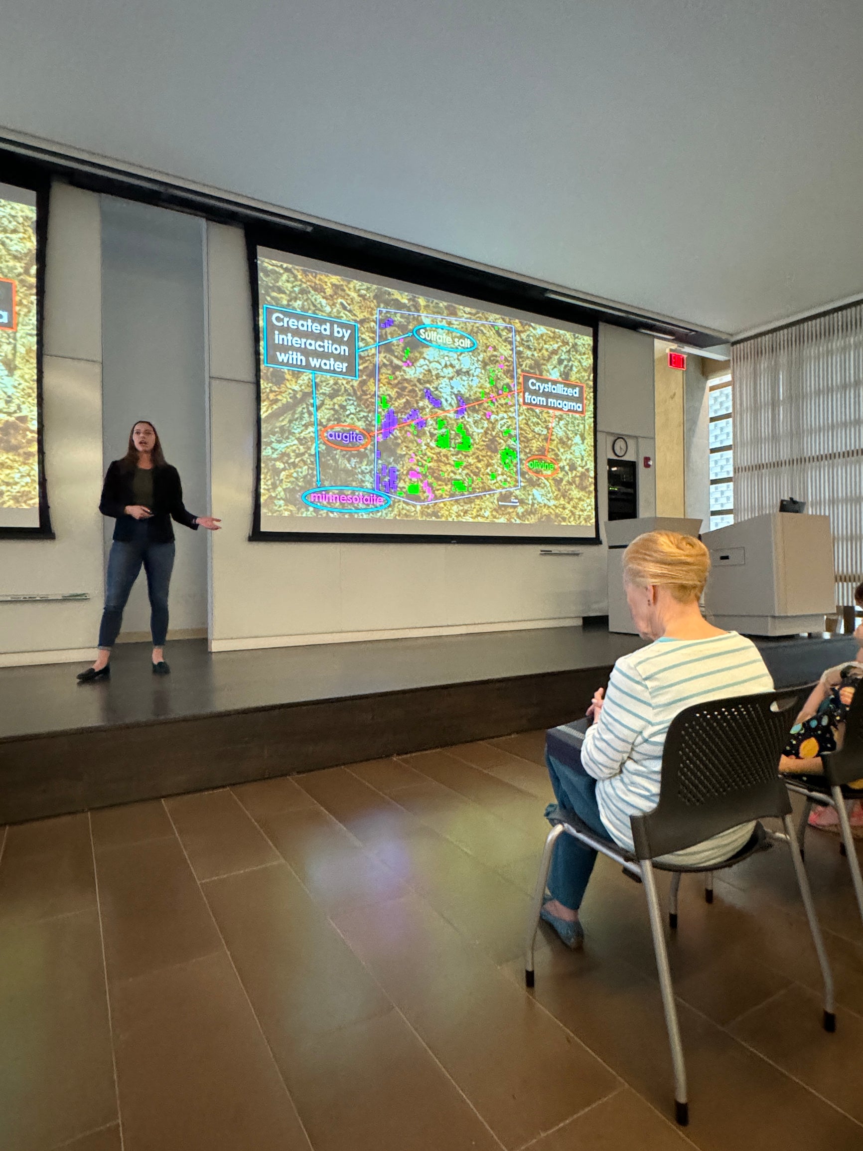 EEPS graduate student Eleanor Moreland presents her research on Mars mineralogy 