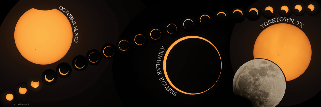 Compound image of Annular Eclipse by Linda Welzenbach