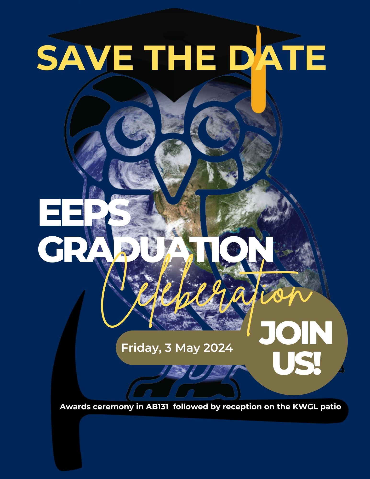 EEPS Spring 2024 Graduation celebration save the date flier