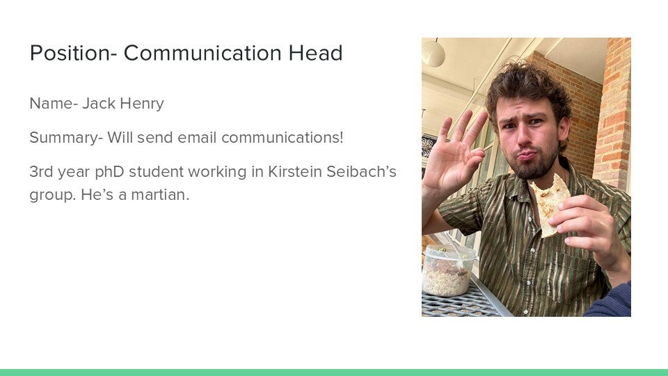 Geounion communication head with picture and description